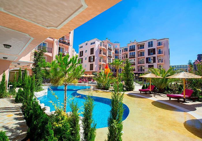 Romance Marine Aparthotel Sunny Beach Eksteriør billede