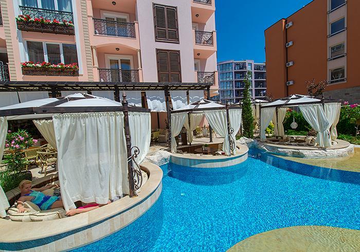 Romance Marine Aparthotel Sunny Beach Eksteriør billede